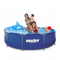 Басейн 300х76 каркасний 4383л Hecht круглий  3476 Bluesea