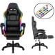 Оригінал Крісло комп'ютерне ProGame з RGB підсвіткою GX-150 підставка для ніг, для геймерів