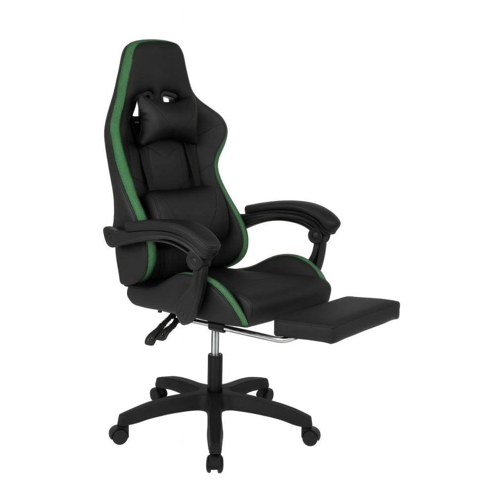 Оригінал Геймерське крісло ProGame, RGB підсвітка, підніжка, ігрове комп'ютерне GX-150