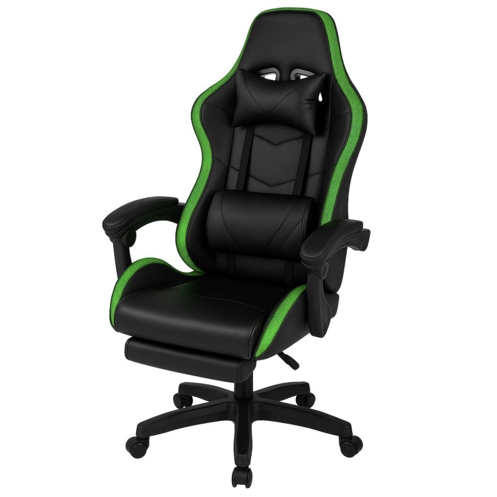 Оригінал Геймерське крісло ProGame, RGB підсвітка, підніжка, ігрове комп'ютерне GX-150