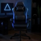 Оригінал Крісло геймерське ProGame з RGB підсвіткою, підставка для ніг, ігрове GX-150 комп'ютерне