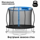 Батут садовий SportPlus СП-Т-305 Blue внутрішня захисна сітка
