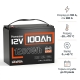 LiFePO4 12V/100Ah Акумулятор Humsienk з BMS для систем резервного живлення