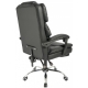 Офісне крісло до 150 кг з масажною подушкою та підставкою для ніг Axeon Master VIP Original Чорне