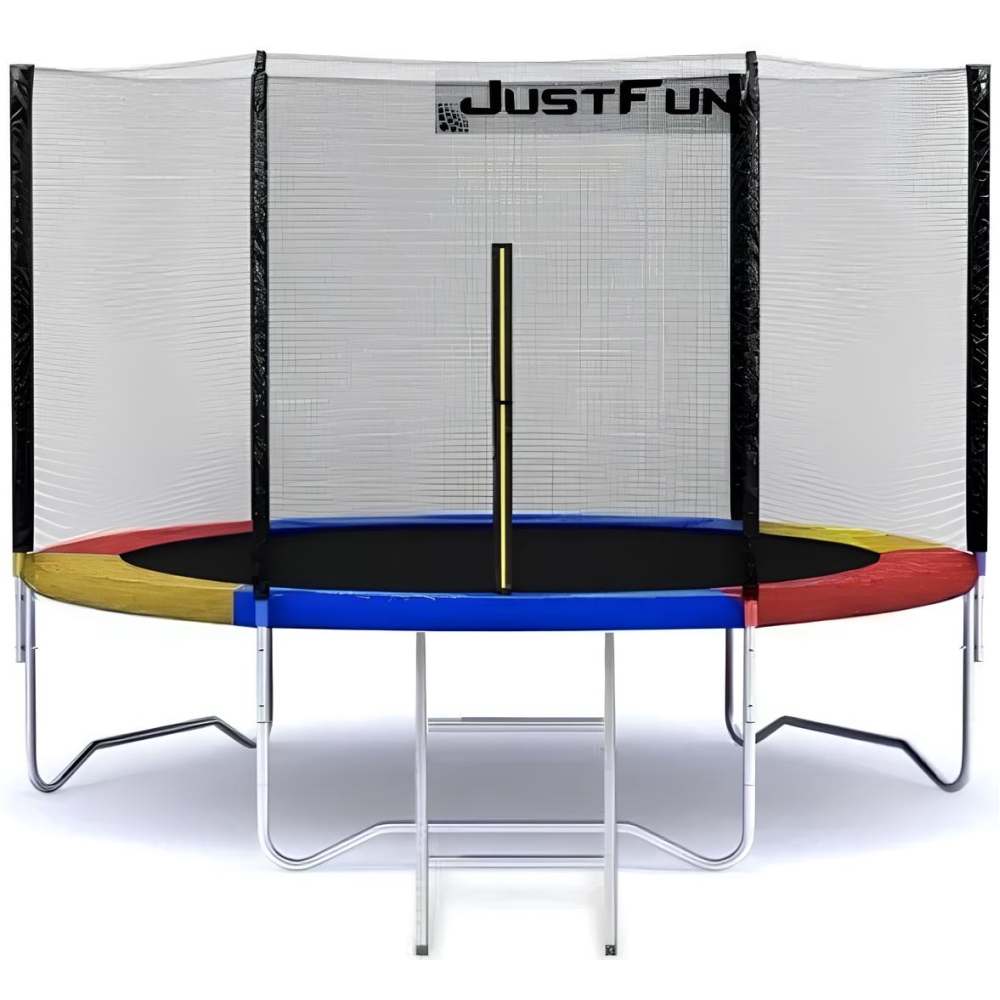 Батут Just Fun 252 см зовнішня сітка та драбинка Multicolor