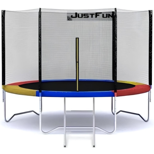 Батут Just Fun 252 см зовнішня сітка та драбинка Multicolor
