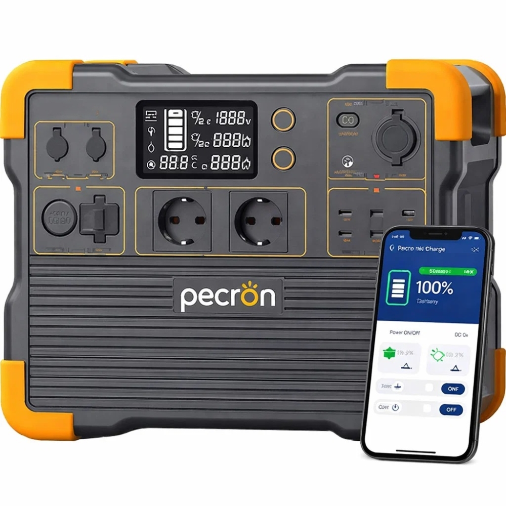 LiFePo4 4000/2400 Вт зарядна станція Pecron мобільний додаток, швидка зарядка, портативна