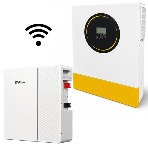 11 кВт Комплект Гібридний інвертор Anenji з Wi-Fi + акумулятор DAH Solar 51.2V 100Ah, BMS для резервного живлення