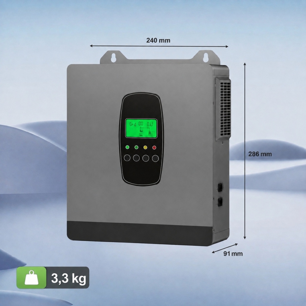 3,8 кВт*год LiFePO4 Комплект резервного живлення Datouboss Інвертор + акумулятор 12V/300Ah для будинку, квартири