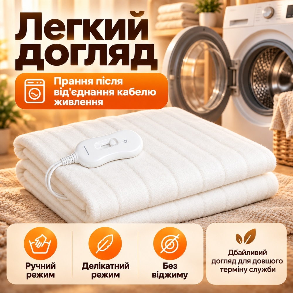 Зігрівальна електрична ковдра Electric blanket 150х180