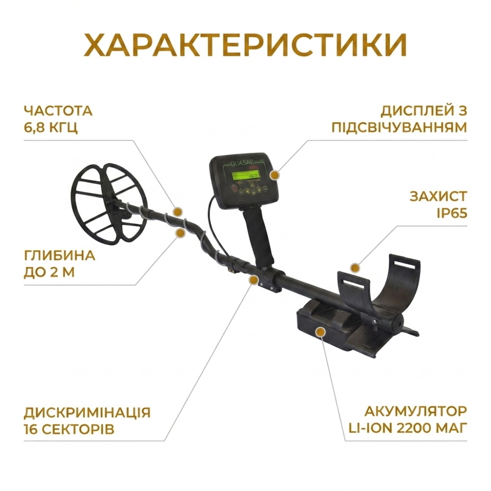 Металошукач Квазар АРМ/Quasar ARM корпус PL2943 глибина 2 м