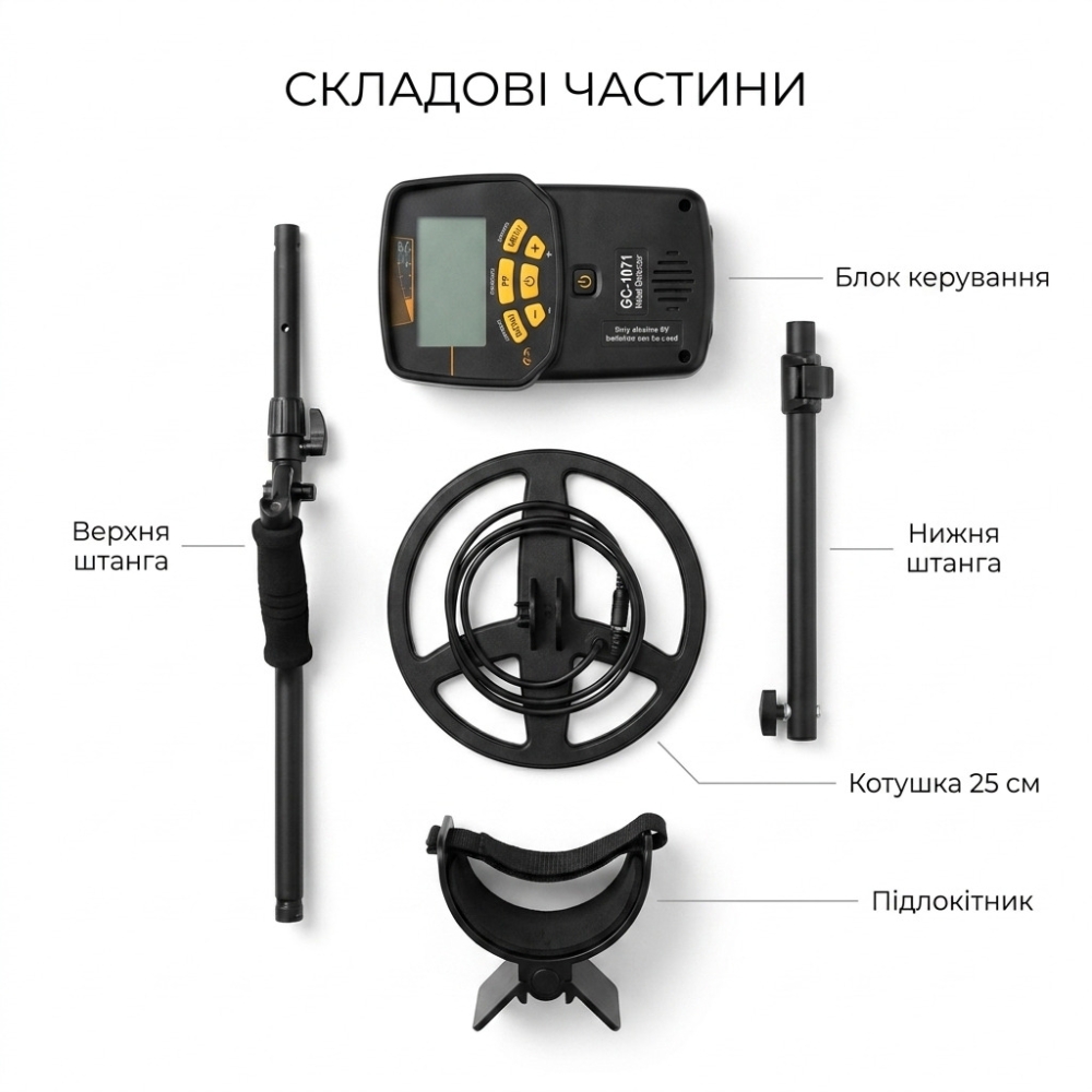 Металошукач, металодетектор GC-1071