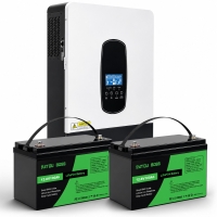 4.2кВа LiFePO4 Комплект резервного живлення інвертор Daxtromn + 2 акумулятора Datouboss 12V 100Ah, BMS, 1280Wh для квартири