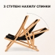 Крісло-шезлонг, садове крісло складане, чорне