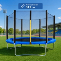 Батут Eliton 312 см з сіткою синій