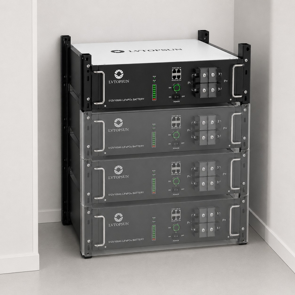 LiFePO4 48V 100Ah акумулятор Lvtopsun rack, BMS, 5120Wh, рековий. Уцінка!