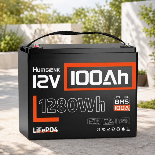 Акумулятор Humsienk LiFePO4 12V/100Ah з BMS для ДБЖ