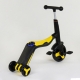 Самокат 3в1 JT 10993 Best Scooter самокат-велобіг-велосипед жовтий