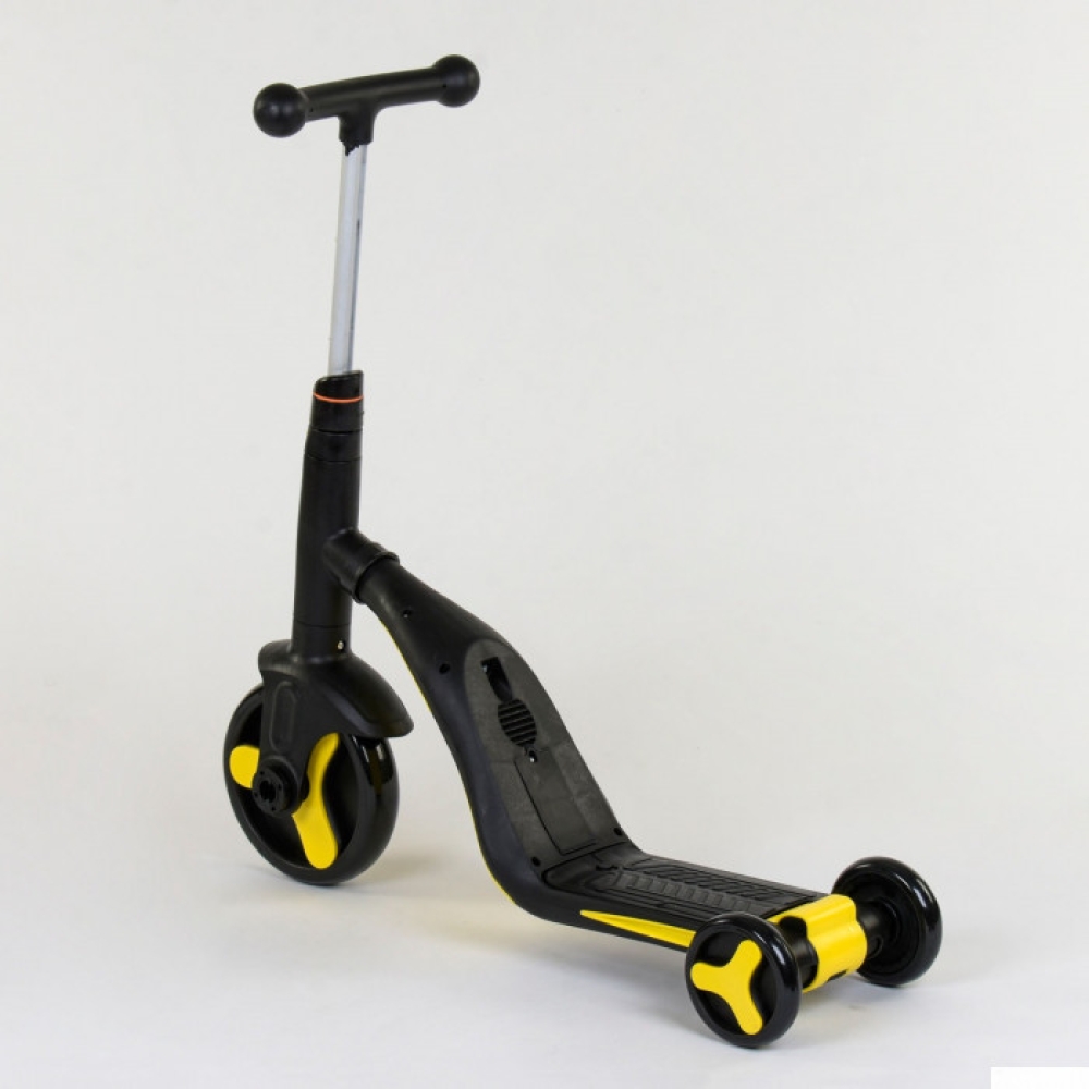 Самокат 3в1 JT 10993 Best Scooter самокат-велобіг-велосипед жовтий