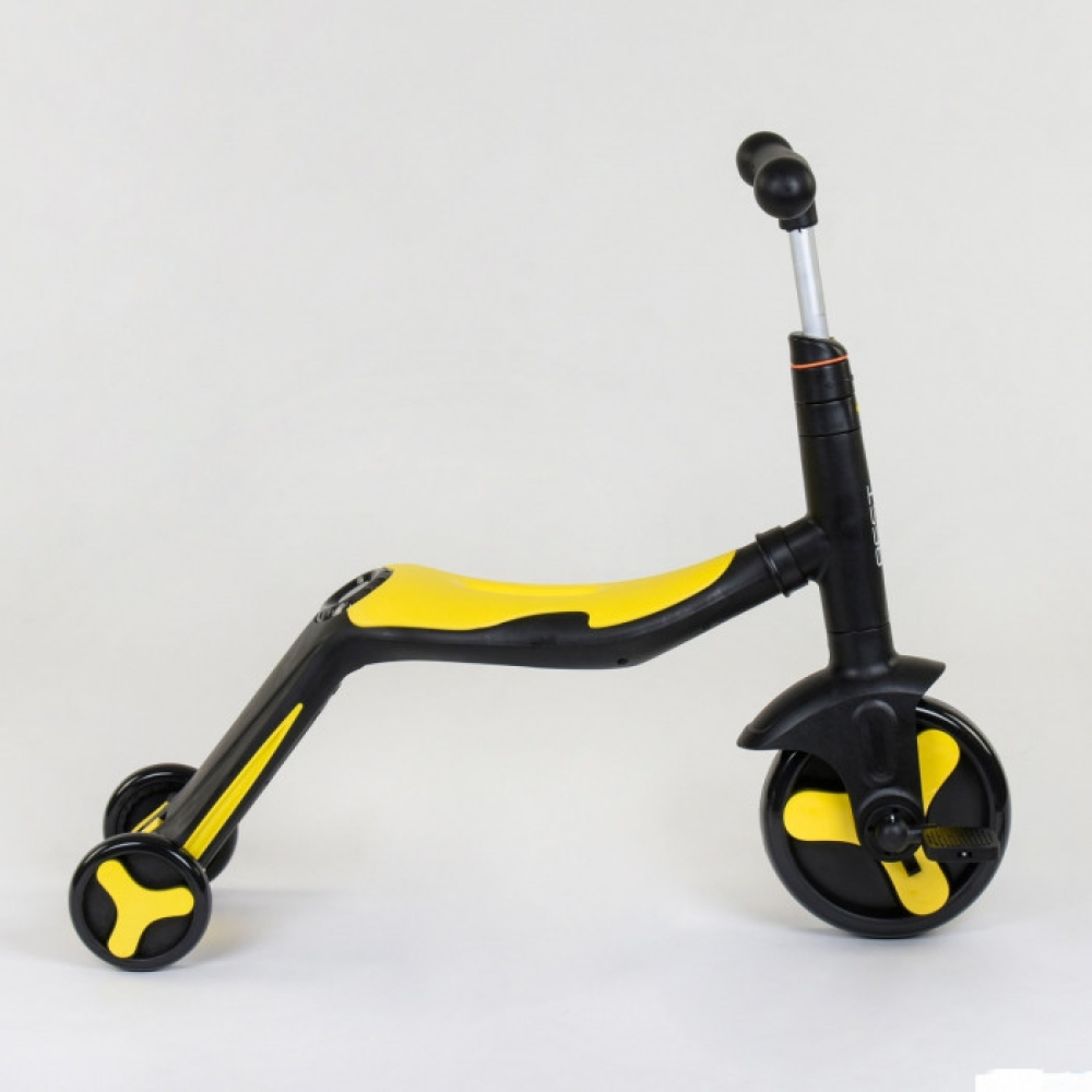 Самокат 3в1 JT 10993 Best Scooter самокат-велобіг-велосипед жовтий