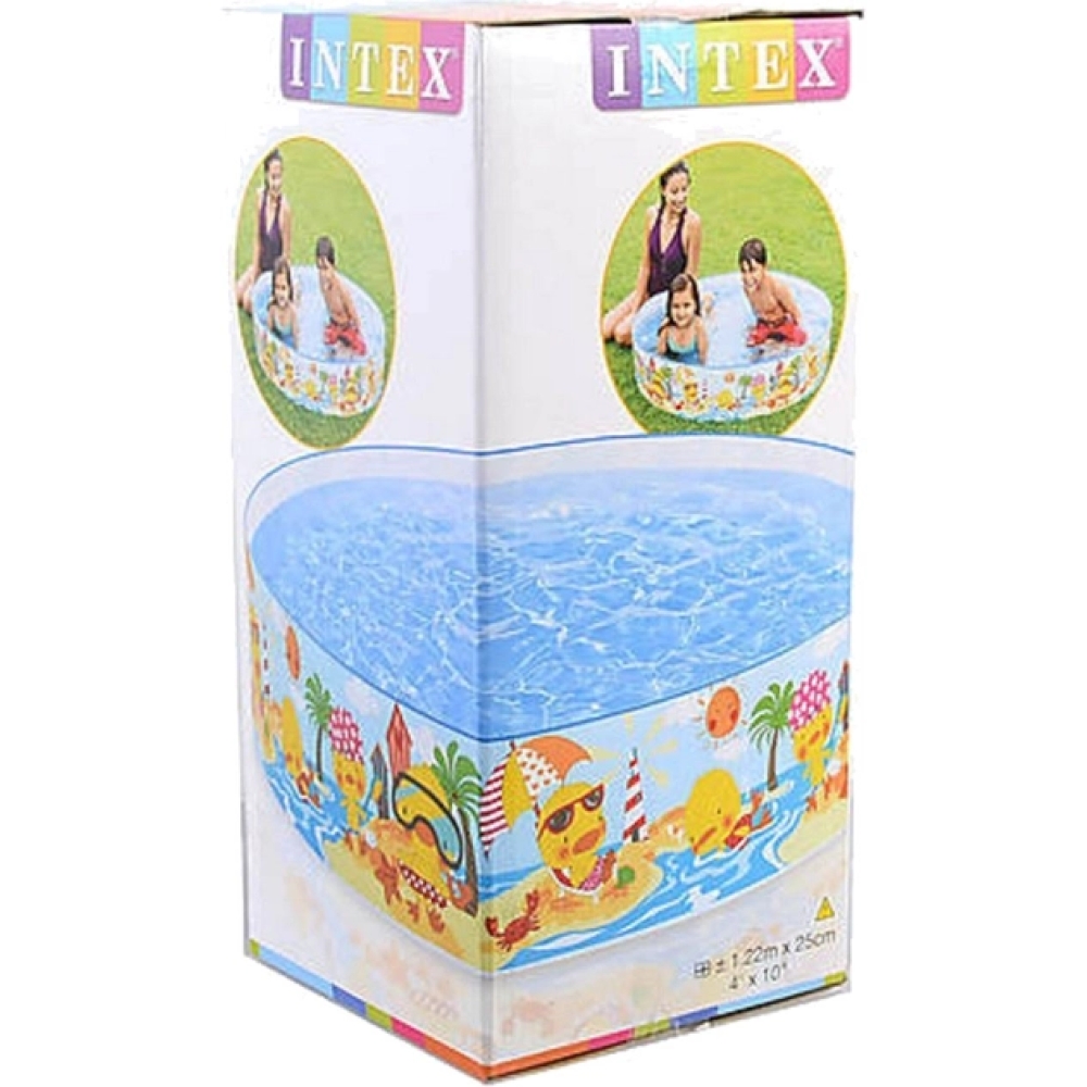 Каркасний дитячий басейн Качиний Риф Intex 58477 (122x25см)