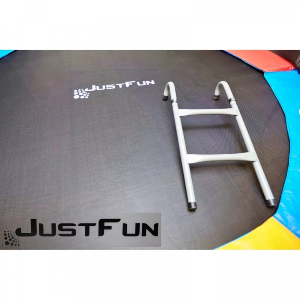 Батут Just Fun 252 см зовнішня сітка та драбинка Multicolor