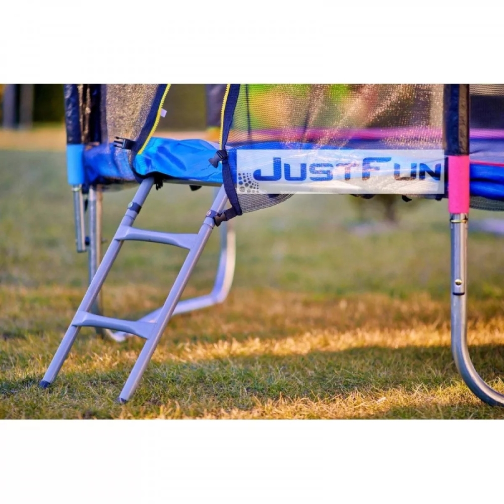 Батут Just Fun 252 см зовнішня сітка та драбинка Multicolor