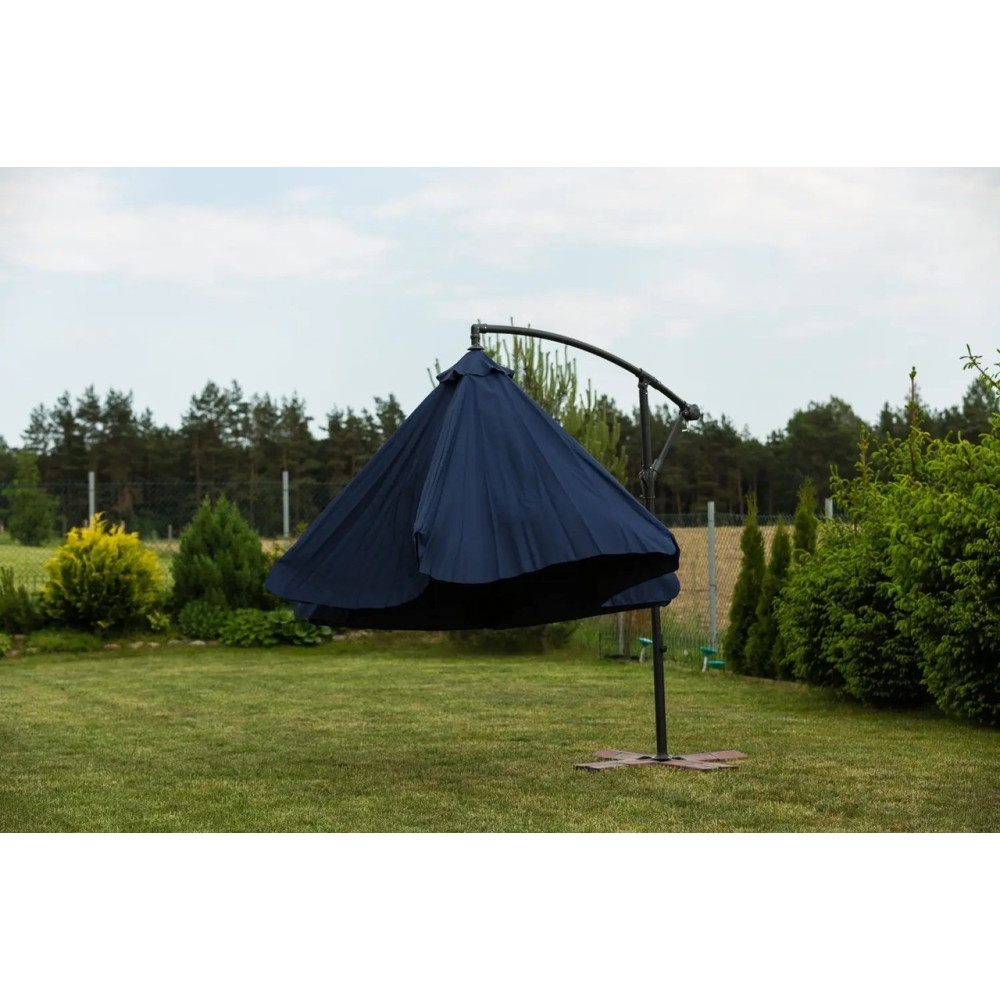 Парасоля садова кутова з нахилом FunFit Garden Blue 3 метри