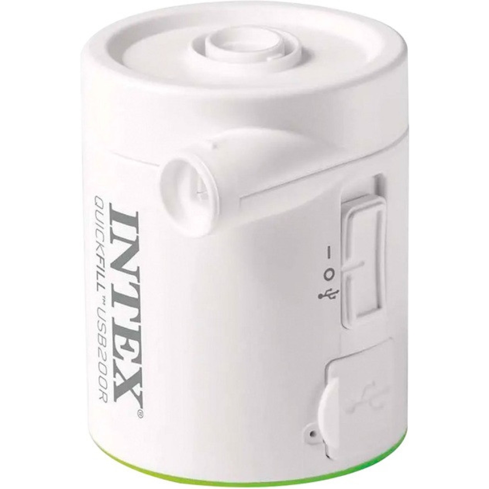 Насос електричний Intex 66637 (200 л/хв, акумулятор, портативний, підключення USB)