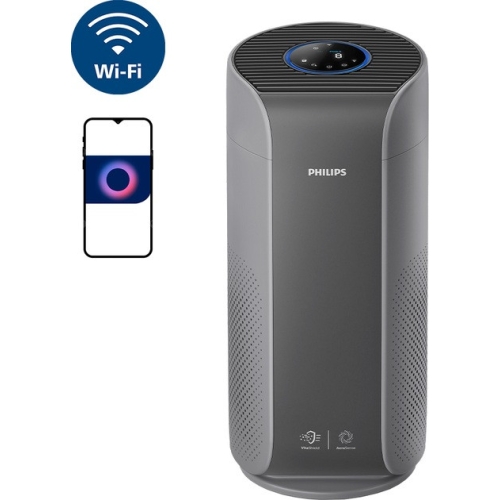 Очисник повітря PHILIPS 2000 series Висока ефективність очищення, до 98м2 сірий