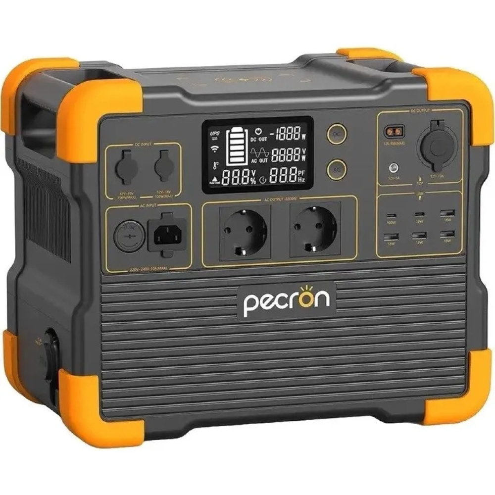 LiFePo4 4000/2400 Вт зарядна станція Pecron мобільний додаток, швидка зарядка, портативна