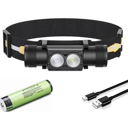 Налобний ліхтар Sofirn H25LR із синім світлом 800лм USB-C (акумулятор 18650 на 3400мАч)