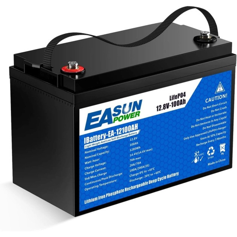 LiFePO4 12V/100Ah акумулятор Easun Power 1,2 кВт для систем резервного живлення