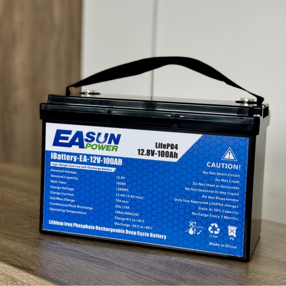 LiFePO4 12V/100Ah акумулятор Easun Power 1,2 кВт для систем резервного живлення