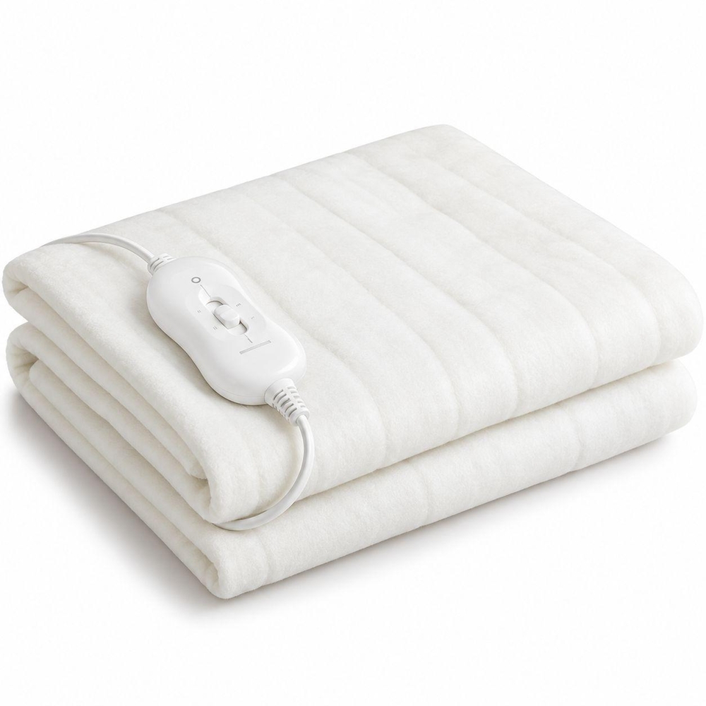 Двоспальне електропростирадло 150х180 см Electric Blanket / Безпечна електроковдра з регулятором тепла