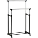 Телескопічна стійка-вішалка для одягу і взуття Double Pole Clothes Horse 340 LR
