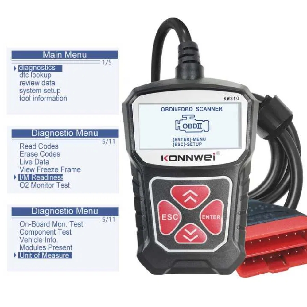 Автосканер Konnwei KW310 obd2 діагностика авто