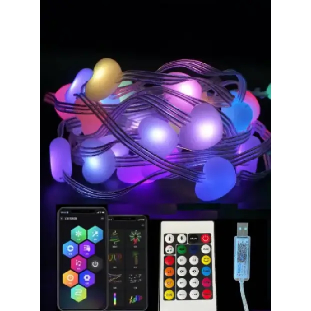 Гірлянда LoveColors 33LED 5метрів USB управління від смартфона