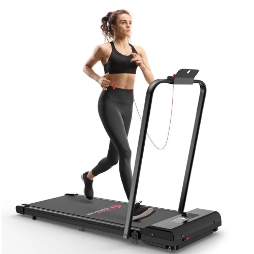 Бігова доріжка складна з дугою Treadmill C1 Чорна, до 90 кг Уцінка