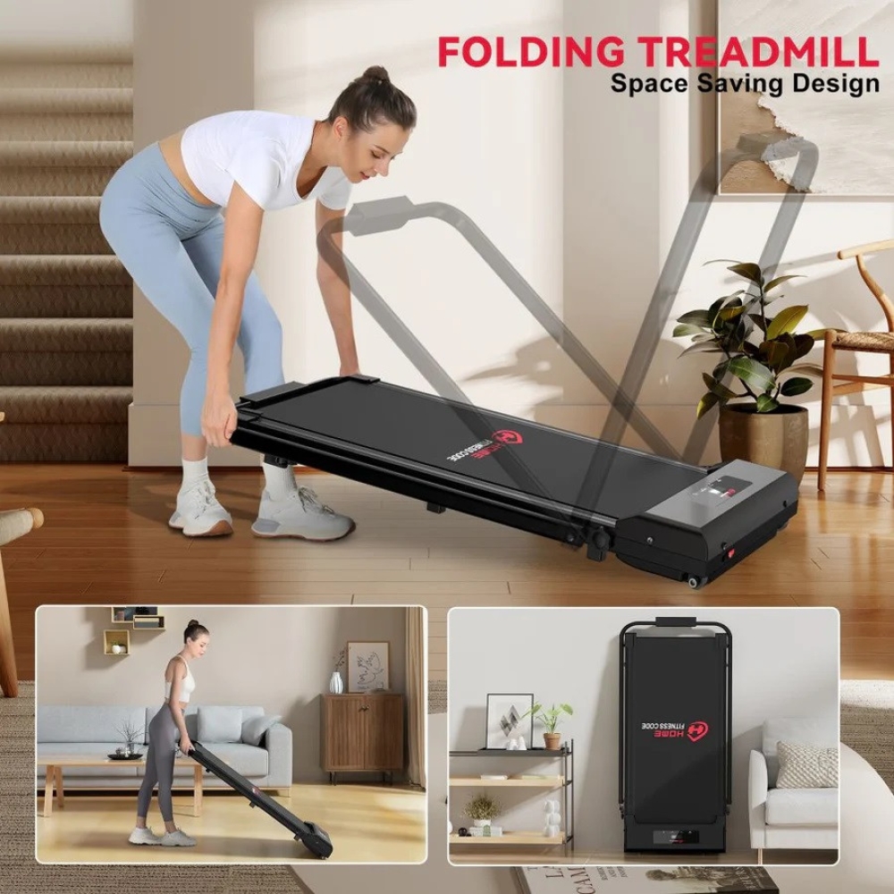 Бігова доріжка складна з дугою Treadmill C1 Чорна, до 90 кг Уцінка