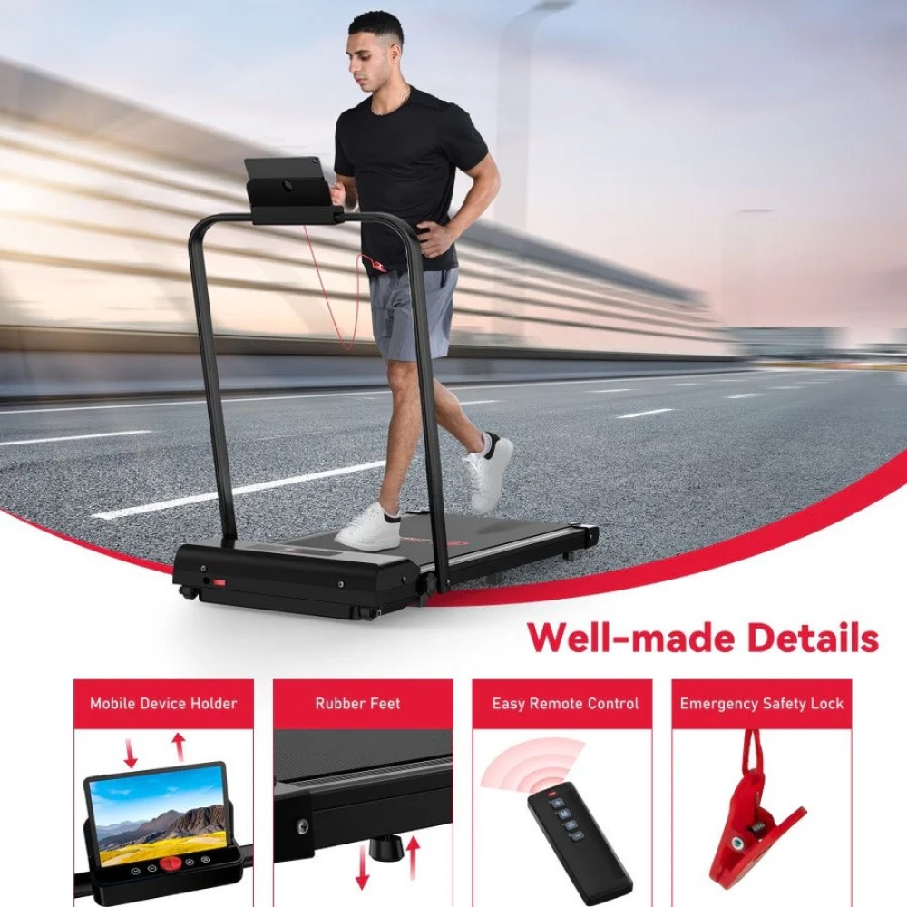 Бігова доріжка складна з дугою Treadmill C1 Чорна, до 90 кг Уцінка