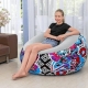 Надувне крісло Bestway 75111 (Висота 66 x Діаметр 112см) Inflate-A-Chair Floral