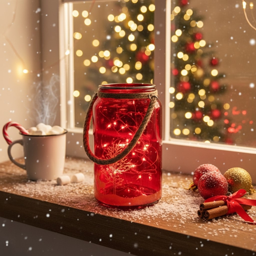 Декоративний світильник Casa Deco LED Glasleuchte на батарейках, таймер, теплий білий