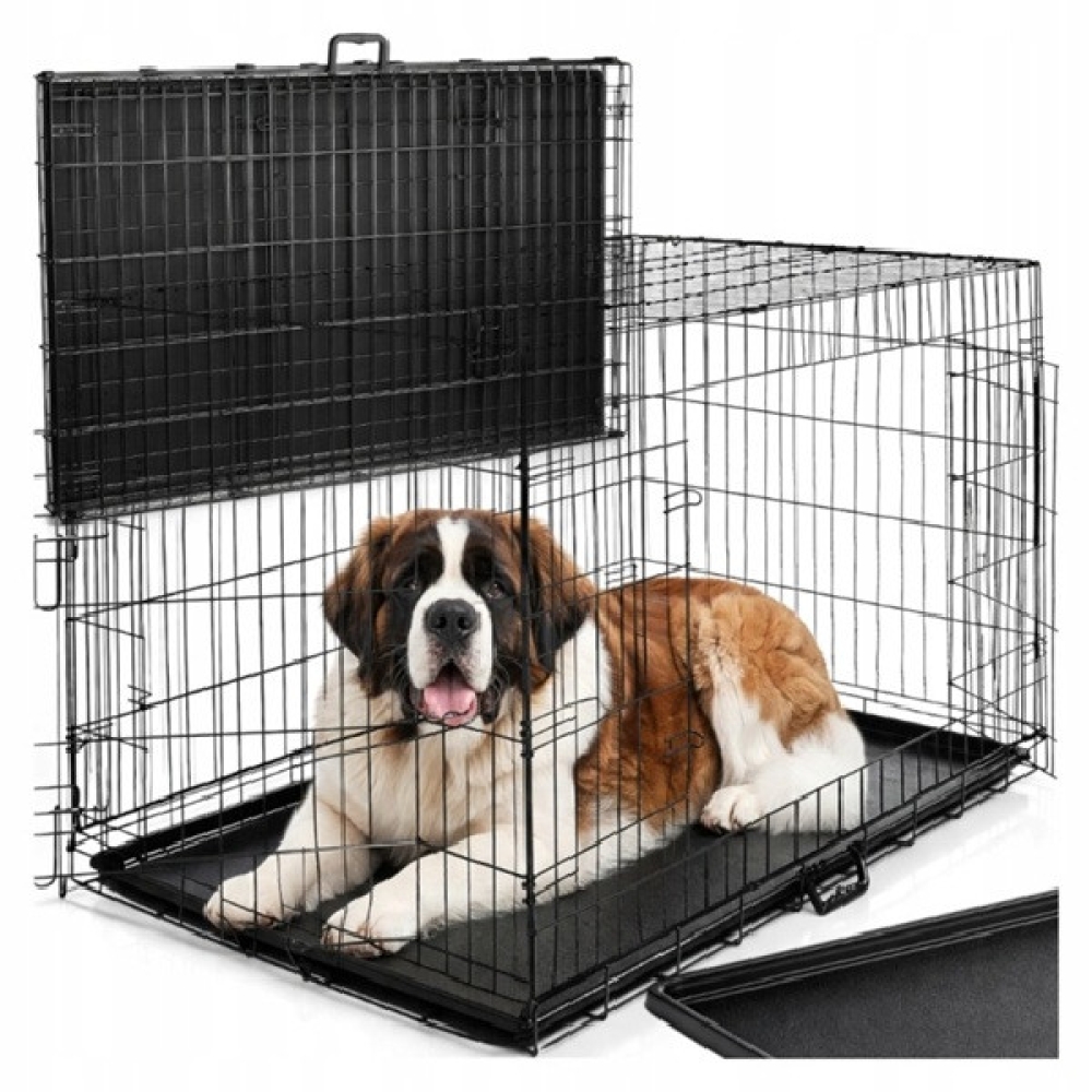 Клітка манеж з дверима для домашніх тварин KANZA XXL, 122 × 75,5 × 84 см