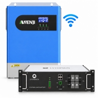 6.2 кВт LiFePO4 Комплект інвертор Anenji Wi-Fi з паралельною функцією + акумулятор LVTOPSUN rack 51.2V 100Ah, рековий