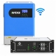 6.2 кВт LiFePO4 Комплект інвертор Anenji Wi-Fi з паралельною функцією + акумулятор LVTOPSUN rack 51.2V 100Ah, рековий