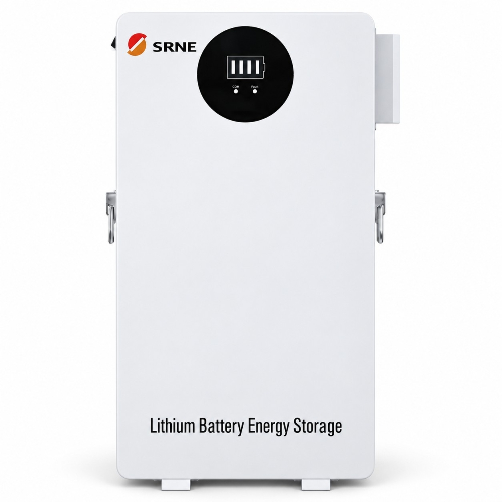 LiFePO4 51,2V/100Ah SRNE Wi-Fi та Bluetooth, 5,12 кВт·год із BMS, SR-SE05B для резервного живлення будинку, квартири