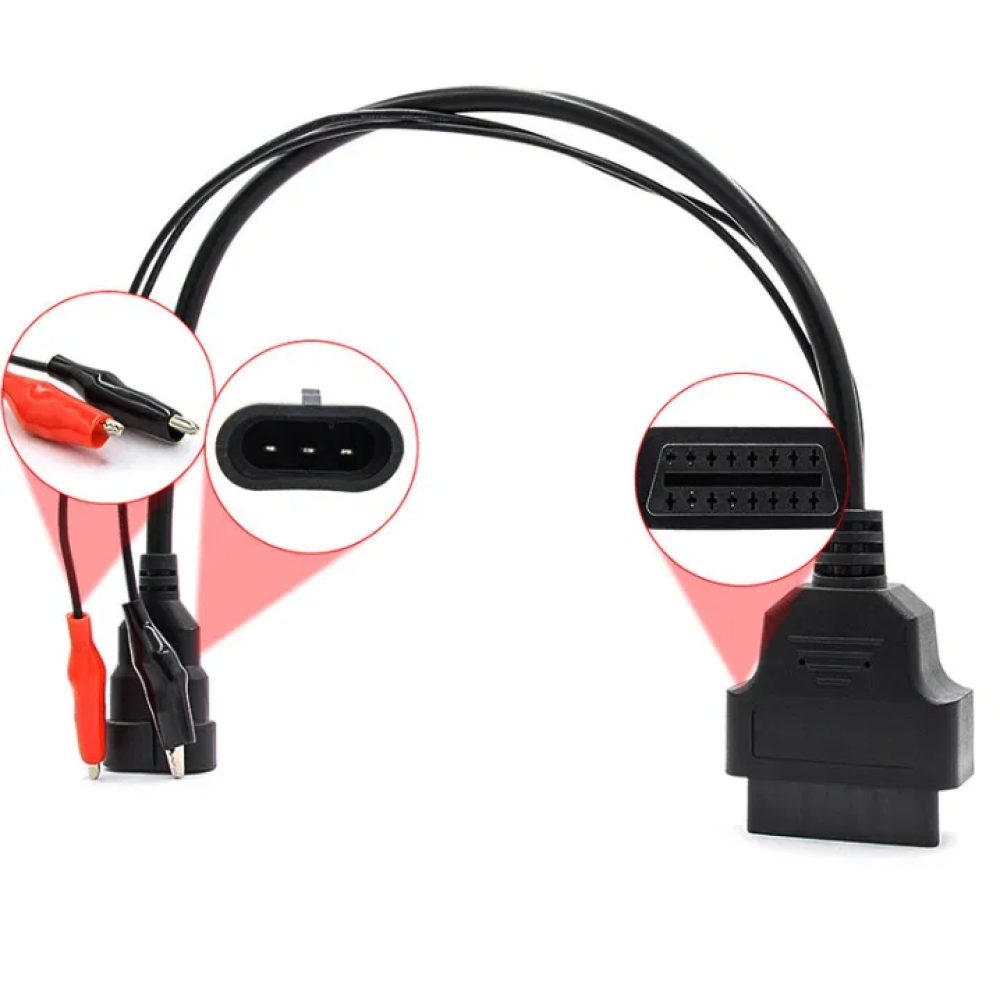 Перехідник для сканера 3 Pin OBD 2 для Chery, Fiat, Lancia, Amulet