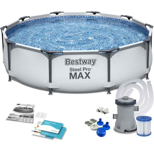 Каркасний басейн 305х76 см з фільтр-насосом Bestway Steel Pro MAX 56408