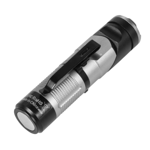 Ліхтар з кліпсою Naturehike CNK2450ZM013 430лм (4 режими) Чорно-сірий